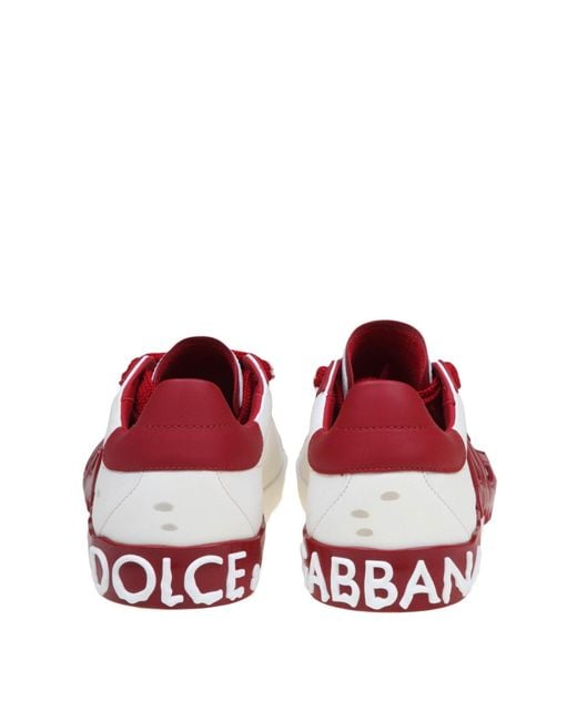 Dolce & Gabbana Red Low Sneakers for men