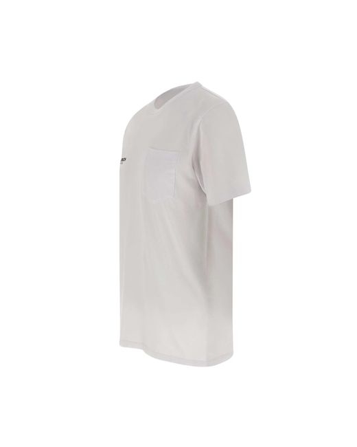 Woolrich White Safari Cotton T-Shirt for men
