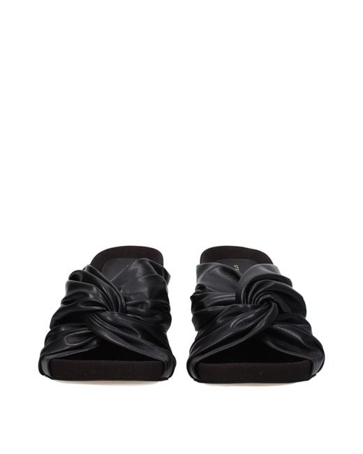 Stella McCartney Black Leather Sandal