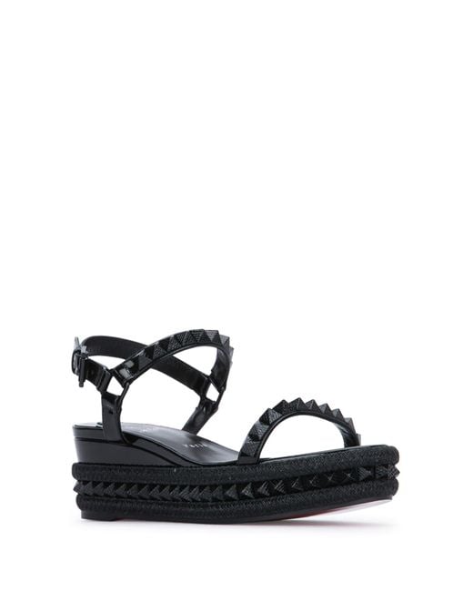 Christian Louboutin Black Pyraclou 60 Patent/Lining
