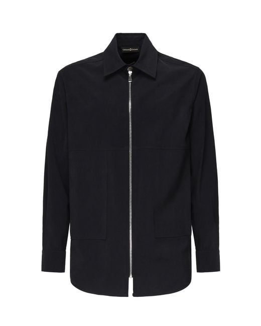 Giuliano Galiano Black Shirts Rayon Polyester for men