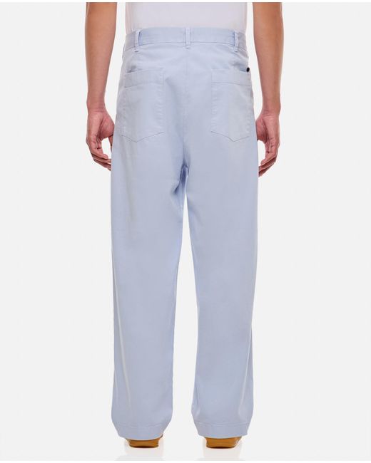 Closed Blue Blomberg Wide Trousers for men