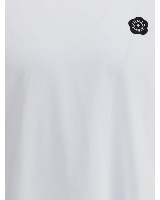 KENZO White Logoed T-Shirt for men