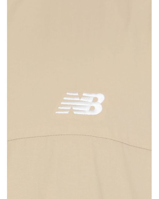 New Balance Natural Waterproof Jacket With Logo for men