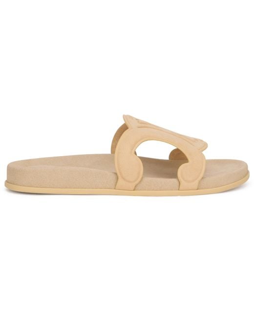 Céline Natural Slippers Triumph Calfskin Sandal