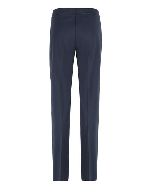 Pinko Blue Trousers Viscose Blend Trouser Suits