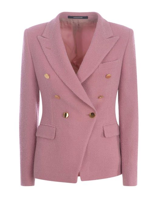 Tagliatore Pink Double-Breasted Jacket "J-Alicya"