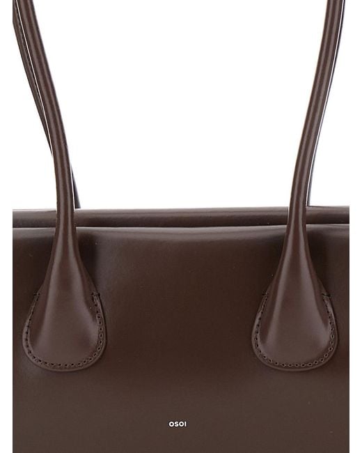 OSOI Brown Shoulder Bag Boatwide Mini Leather Cow