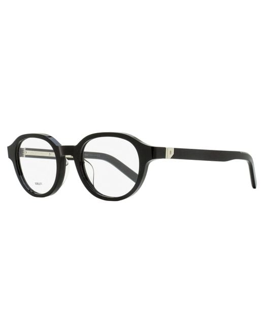 Berluti Black Avant-Gard Oval Eyeglasses Bl50020U 001 49Mm Plastic (Acetate) for men