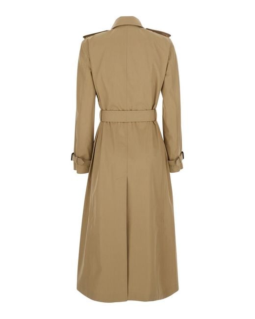 Gucci Natural Trench Coat Cotton