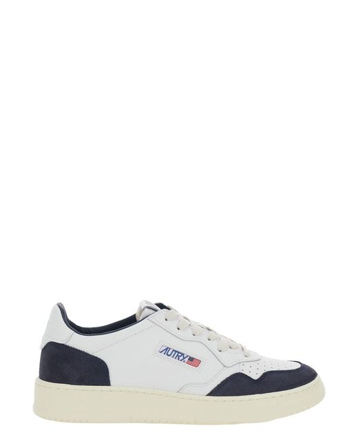 Autry White 'Medalist' Sneaker Low Top With Logo Patch On The Tongue An for men