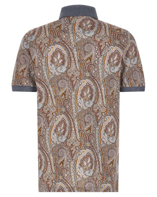 Etro Multicolor 'Arnica Paisley' Polo Shirt for men