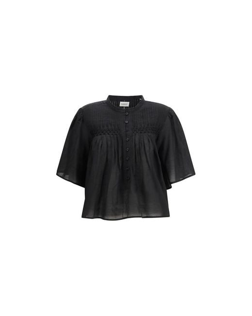 Isabel Marant Black Cotton Blouse