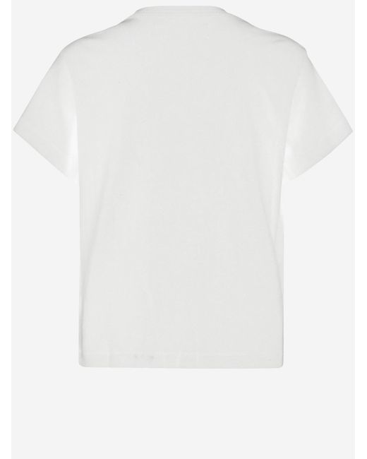Amiri White Cotton Logo Print T-Shirt T-Shirts for men