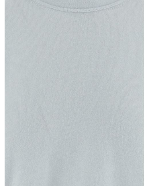 Sa Su Phi Blue Cashmere Short-Sleeved Sweater