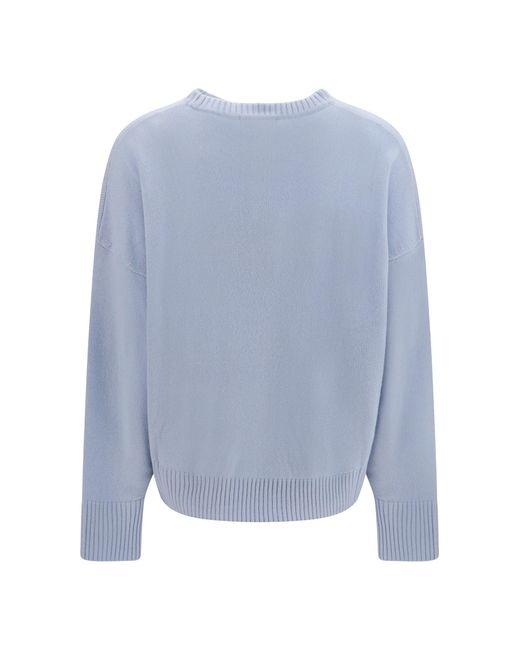 Loulou de Saison Blue Anton Lds Cashmere Sweater Kashmir/Capra Hircus