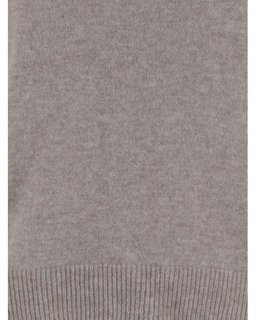 Allude Gray Cashmere Sweater