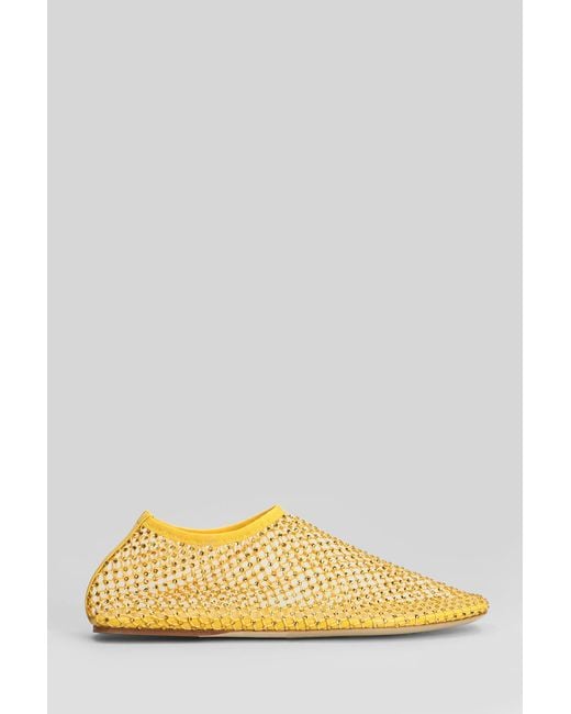 Christopher Esber Yellow Minette Flat Ballet Flats