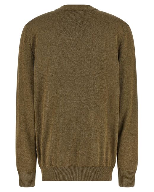 Etro Green Paisley Silk Insert Cardigan