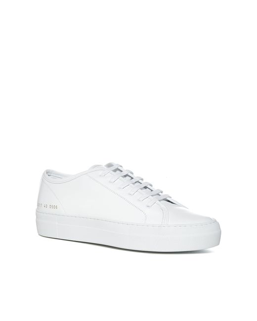Common Projects White Leather Tournament Low Super