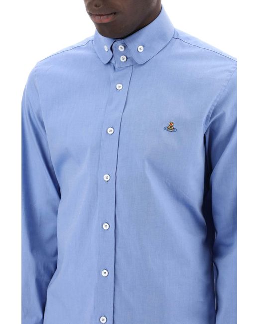 Vivienne Westwood Blue Two Button Krall Shirt for men
