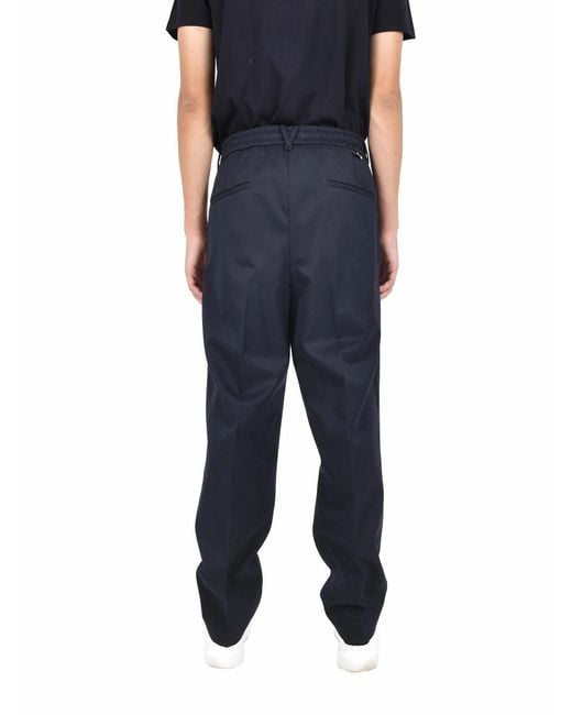 Low Brand Blue Trousers for men