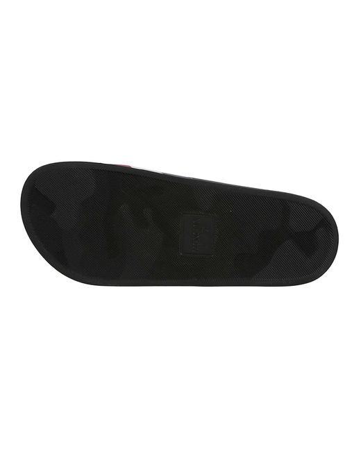Moncler Black Basile Slide for men