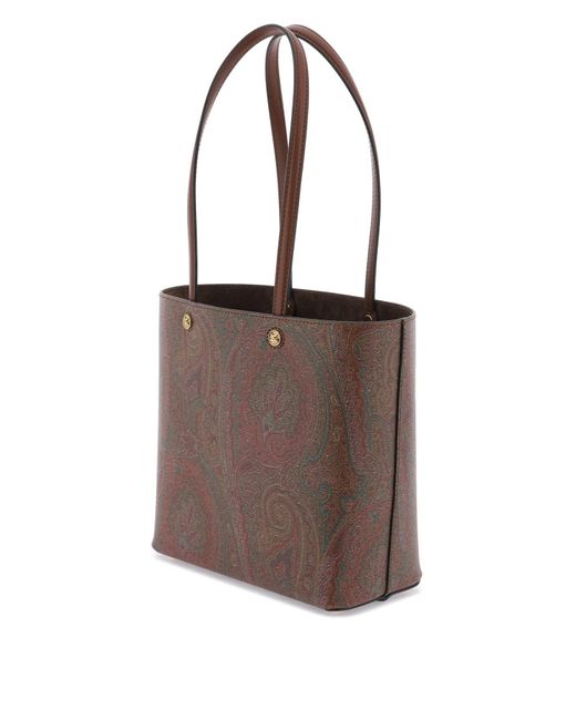 Etro Brown Essential Small Tote Bag