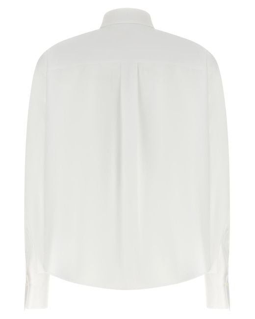 Brunello Cucinelli White Cotton Blouse