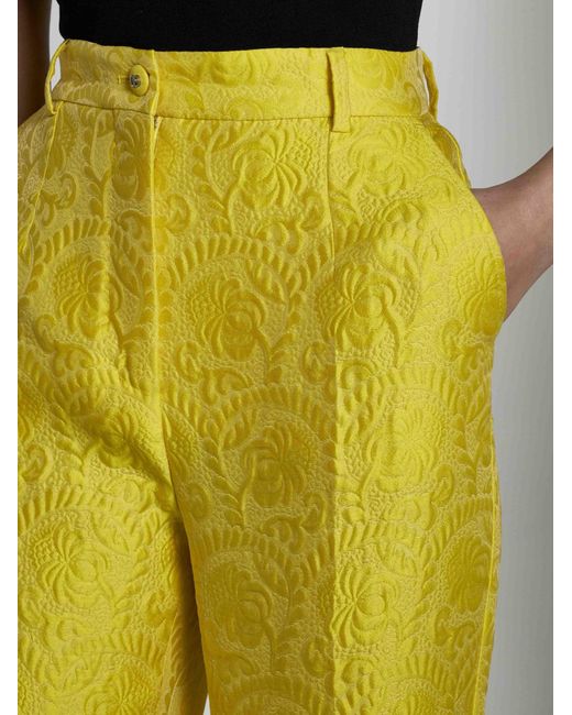 Dolce & Gabbana Yellow Trousers