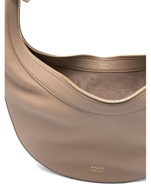 Khaite White Augustina Small Leather Crossbody Bag