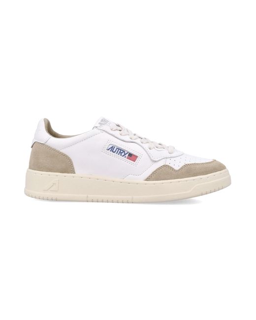 Autry White Medalist Low Sneakers for men