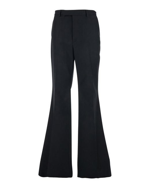Valentino Blue Pants, Nylon-Wool Gabardine, Polyester Trousers for men