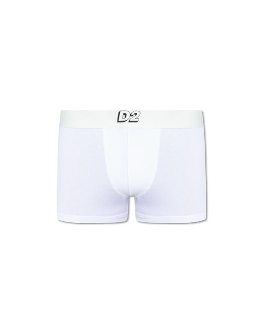 DSquared² Blue Boxers With Logo for men