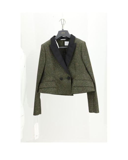Dior Green Jacket Tweed Light Polyester