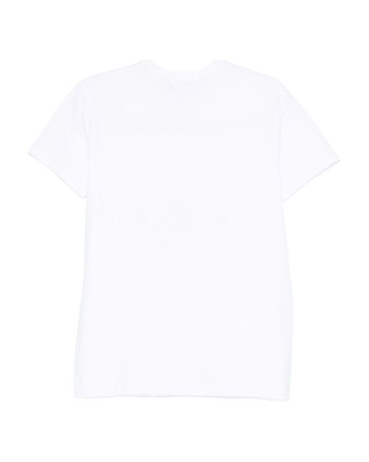 ALESSANDRO ENRIQUEZ White Embroidered Cotton T-Shirt
