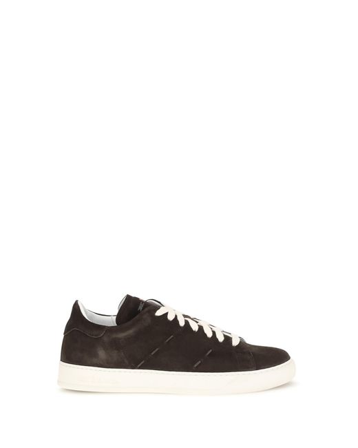 Kiton White Suede Sneakers Trainers for men