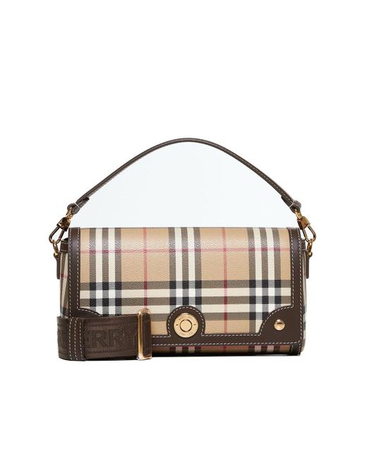 Burberry Multicolor Note Checked Tote Bag