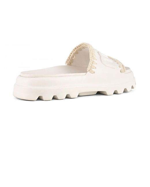 Mou White Eva One Piece Slide Slipper