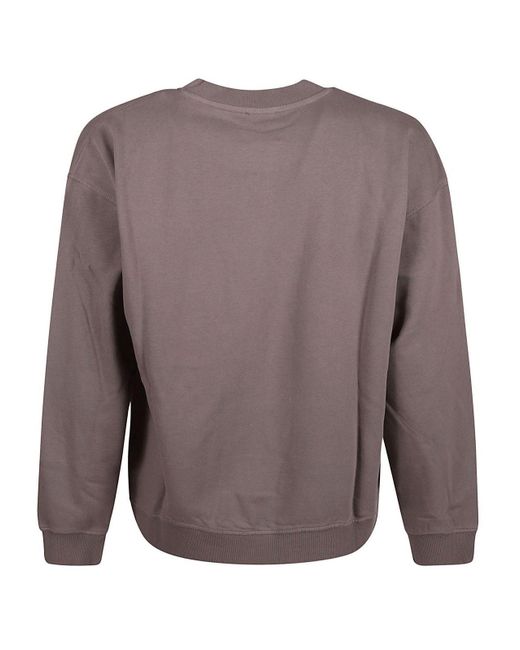 DIESEL Gray Boxt-N5 Distressed Flocked Logo Sweatshirt for men