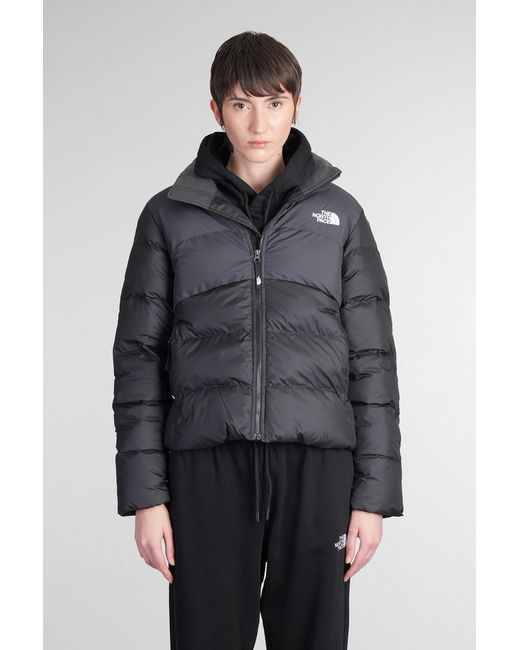 The North Face Gray Saikure Jacket Puffer In Black Polyamide