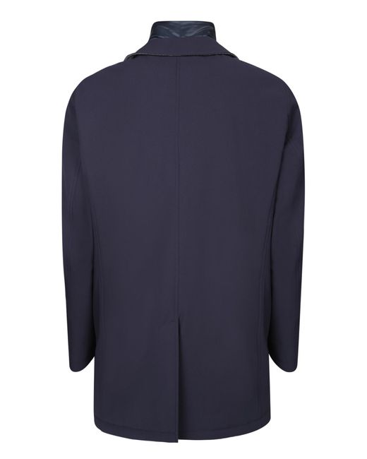 Herno Double-layer Blue Coat for men