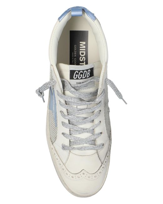Golden Goose Deluxe Brand White Mid Star Classic High-Top Sneakers