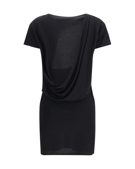 Jacquemus Black Mistral Dress Viscose Jersey Viscose; Polyamide