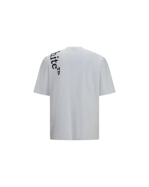 Off-White c/o Virgil Abloh Gray Cotton T-Shirt for men