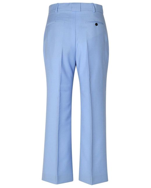 Lanvin Blue Light Virgin Wool Trousers