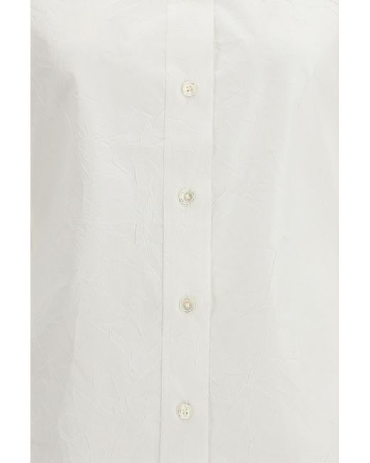 Rohe White Shaped Cotton Poplin Shirt