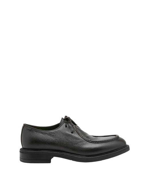 Alexander Hotto Black Flat Shoes for men