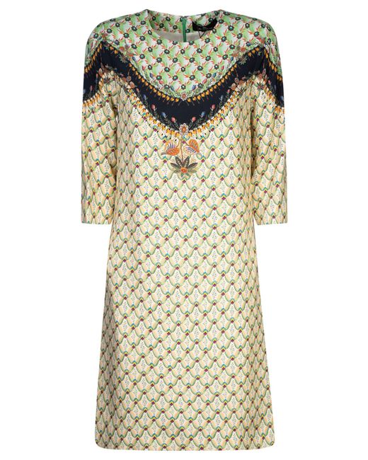 Etro Multicolor Printed Mid-Length Dress