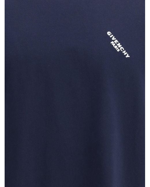Givenchy Blue Logo T-Shirt for men